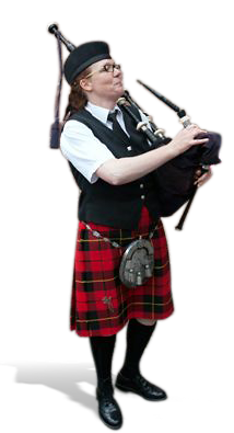 Hier können Sie mich als Dudelsackspieler buchen.